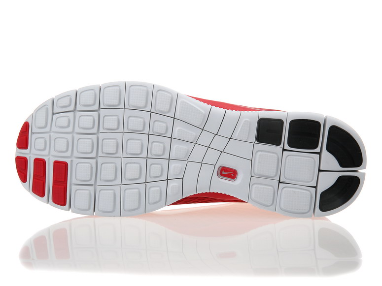 Nike Free 5.0 chaussures de course legeres mens nouveau blanc rouge (2)